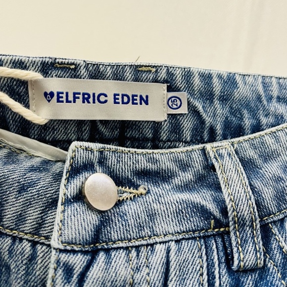 NWT Elfric Eden Loose Baggy Wide Leg Jeans Size 25 - Picture 6 of 10